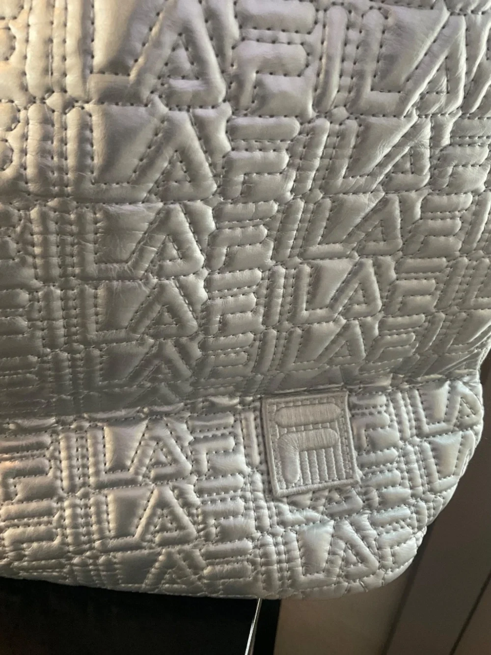 Silver Metallic Tote
